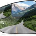 Left Driver Side Mirror Glass Replacement Compatible with 2017 2018 Ford Escape Rear View Side Heated Mirror Replace GJ5Z17K707E