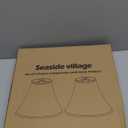 Bell Lamp Shades Set of 2, 6"Top x 13"Bottom x 10"High, Beige Shade Replacement for Table Lamps, Floor Lamps, Fabric Natural Linen Hand Crafted(Spider Fitter), Harp Holders Included, Assembly Required