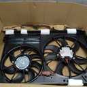 WFLNHB Radiator Cooling Dual Fan 1K0121205AD9B9 Replacement for Audi A3 Jetta CC Gtieos Beetle 1.8L 1.9L 2.0L
