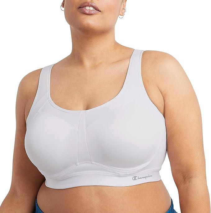 Champion Women's Sports Bra, Motion Control, Underwire Bra, High-Impact Sports Bra (Plus Size), Size 34DD