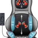 COMFIER Shiatsu Neck Back Massager with Heat, 2D ro 3D Kneading Massage Chair Pad, Adjustable Neck Massage,Seat Massager for Full Body Relaxation,Dark Gray