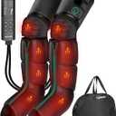 Leg Massager with Heat and Comression, Foot and Leg Massager for Circulation and Pain Relief, Air Compression Boots with 9 Intensity Levels, Full Leg Recovery Therapy Mechine
