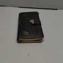 Sweet Cute Chocolate Women's Long Leaf Bifold Wallet Leather Card Holder Purse Zipper Buckle Elegant Clutch Wallet Handbag for Women - Black