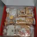 Dollhouse Furniture Set, Complete Room Collection with Kitchen, Dining, Living Room, Bedroom and Bathroom Accessories, Plastic (36-Piece Hrown)