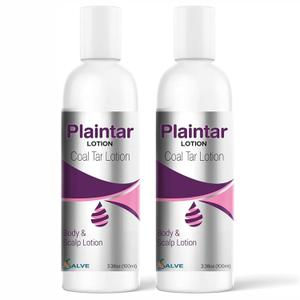 Salve Plaintar Coal Tar Lotion 100 ml Pack of 2 | Leave-On Body & Scalp Lotion, For Flaky Dry Skin, For Psoriasis-Prone Skin