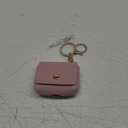 Toplive Compatible with AirPods Pro Case, PU Leather Shockproof Protective Case Cover for AirPods Pro with Keychain and Clasp -Rose Gold