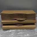 Johuivo Large Paper Bags with Handles, 50 Pcs Brown Shopping Paper Bags, Recyclable Kraft Paper Bag and Gift Bag Retail Bag for Small Business, Grocery, Party Favors, 16x6x12 Inches
