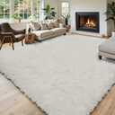 8x10 Area Rugs for Living Room Bedroom, Large Area Rug Shaggy Carpet Soft Plush Furry Bedside Rug, Rugs for Home Decor (Cream, 8 x 10)