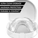 2 x Anti Grinding Guard - Mouth Guard for Women  2 Sizes, Custom Fit, Non-Bulky, Moldable, Trimmable  (4) Mouth Guards for Teeth Grinding & Case  Comfortable Mouthguard, Night Guard for Tooth Grinding