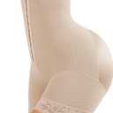FeelinGirl Butt Lifter Shapewear Tummy Control Shorts Body Shaper for Women with Lace Trim (X-Large, Beige)