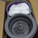 Spin Mop and Bucket with Wringer Set,Masthome 360Spinning Bucket System with 3 Reusable Pads,EasyWring Microfiber Mop and Buckets for Floor Cleaning, Wet Dry Floor Mop for Home & Office (Purple)