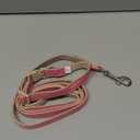 Plutus Pet Cotton Hemp Dog Collar and Leash Set, Adjustable Collar for Small, Medium, and Large Dogs, Heavy Duty and Soft on Skin, Hot Pink, XS