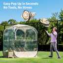 East Oak Weather Sports Tent for Fishing, Sports Event | Pop Up Bubble Tent Instant Sun & Rain Shelter | No Condensation, Spacious Interior, Ultra Visibility | All Weather Protection