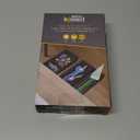 Bostitch Konnect Under Desk Drawer, Self-Adhesive Slide Out Storage Organizer with 4 Customizable Dividers, 2-Pack (Black)