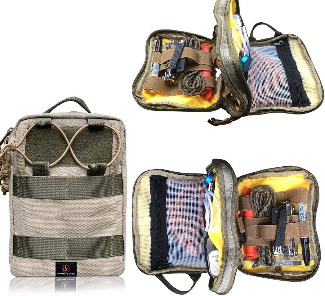 Roaring Fire Ember Pro MOLLE EDC Utility Organizer Pouch is Small and Compact to Carry Knives, Flashlights, Pens, a Small Notebook, EDC Gear, USB Cables, Earphones, Power Bank and etc