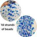 ave split Beaded Curtain Doorways Acrylic Hanging Heart Shape Door Beads String Curtains Tassel Room Divider Screen Decor for Doorway Window Living Room Wedding (043heart Blue, 39 inch x 78.7 inch)