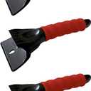 Bigfoot 9" Dual-Head Ice Sraper - Car Glovebox Size - Polyethylene 1702, 3 Pack