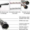 40-Inch Long Faucet Connector, 2Pcs Faucet Supply Lines, Kitchen Sink Toilet Hose Braided Stainless Steel Supply Hose 3/8" Female Compression Thread x M10 Male Connector (1 Pair)
