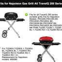 Cast Iron Grill Grates for Napoleon Gas Grill All TravelQ 285 Series,for Napoleon Travelq Pro 285 Accessories Pro285x, PRO285X-BK, PRO285, PRO285-BK, TQ285X, TQ285X-1, TQ285X-BL,Non-Stick,2PCS