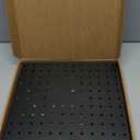 Hogurity Peg Board, 4 Pack Metal Pegboard Panels Black Pegboards Wall Organizer with Bent Frame Large Heavy Duty Peg Board for Walls Home, Garage Tool Storage, Office Organization, Craft Room, Kitchen