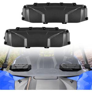 UTV Universal Windshield Vent Self Install Kit, 2 PCS Adjustable Windscreen Ventilation Airflow Intake Vent on Polycarbonate Windshields for Can-Am Maverick X3/Polaris RZR/Honda/Kawasaki Accessories