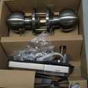 Veise VE017-K Fingerprint Smart Lock with 2 Knobs, App Control, Keyless Entry Front Door Lock Set, Electronic Touchscreen Keypad Deadbolt, Emergency Power Port, Easy Install, Auto-Lock, Satin Nickel