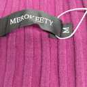 MEROKEETY Women's Long Sleeve Sweater Dress 2025 High Neck Slim Fit Ribbed Knit Midi Winter Dresses (Medium, Plum)