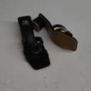SM New York Jordan NIB Strappy Black Brown Heeled Sandals Open Toe Block Heel Womens 9L & 8R Sizes