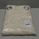 NICETOWN Long Curtains for Windows, Eyelet Top Room Darkening Panels/Drapes for Living Room (Beige, 2 Panels, W42 x L84 inches)