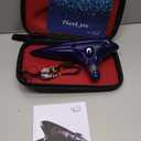 Ocean Notes 12 Hole Sweet Potato Ocarina Graceful Shape Pottery Ocarina in Alto C (Royal Blue)