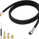 K-1219935-BC Hose Kit Compatible with Kohler Pull Down Kitchen Faucet, 68 Inches Bright Chrome Pull-Out Kitchen Faucet Hose Replacement Part of K-1304674-BC, with 4 Adapters
