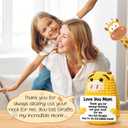 4 x Mom Birthday Gifts from Daughter Son - Love You Mum, Handmade Crochet Giraffe Valentines Gift for Moms Mama Mommy Bonus Stepmom, Best Mom Ever Gifts for Birthday Emotional Giraffe Support Cute Decor