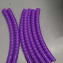 Poen 10 Pcs Exercise Hoop for Kids Detachable Adjustable Plastic Toy Colored Hoop Circles Playground Toys for Teens Games Gymnastics Dog Agility Equipment Party Decor, 28 Inch(Purple)