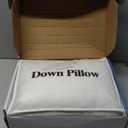 Canadian Luxury Goose Down Pillow Queen Size - 900 Fill Power, 100% Cotton with Teflon Shell- Ultra Comfort Sleep Pillows - Bed Pillows for Back, Stomach, Side Sleeper(White,Queen(Pack of 1))