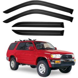 Window Visors Rain Guards for 1996-2002 Toyota 4Runner, Out-Channel Window Vent Wind Deflectors Visors Shades for 96-02 4Runner