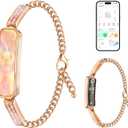 Smart Bracelet for Women, Health Activity Fitness Trackers, 24/7 Heart Rate, HRV, Blood Oxygen & Stress Monitor, 24H Sleep Tracker, Free APP for iOS & Android, Rose Gold