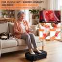 Vibration Plate Exercise Machine, 130 Levels Full Body Workout Vibrating Plate for Lymphatic Drainage Weight Loss, 450 Lbs Capacity Shake Platform with Bluetooth for Women Men