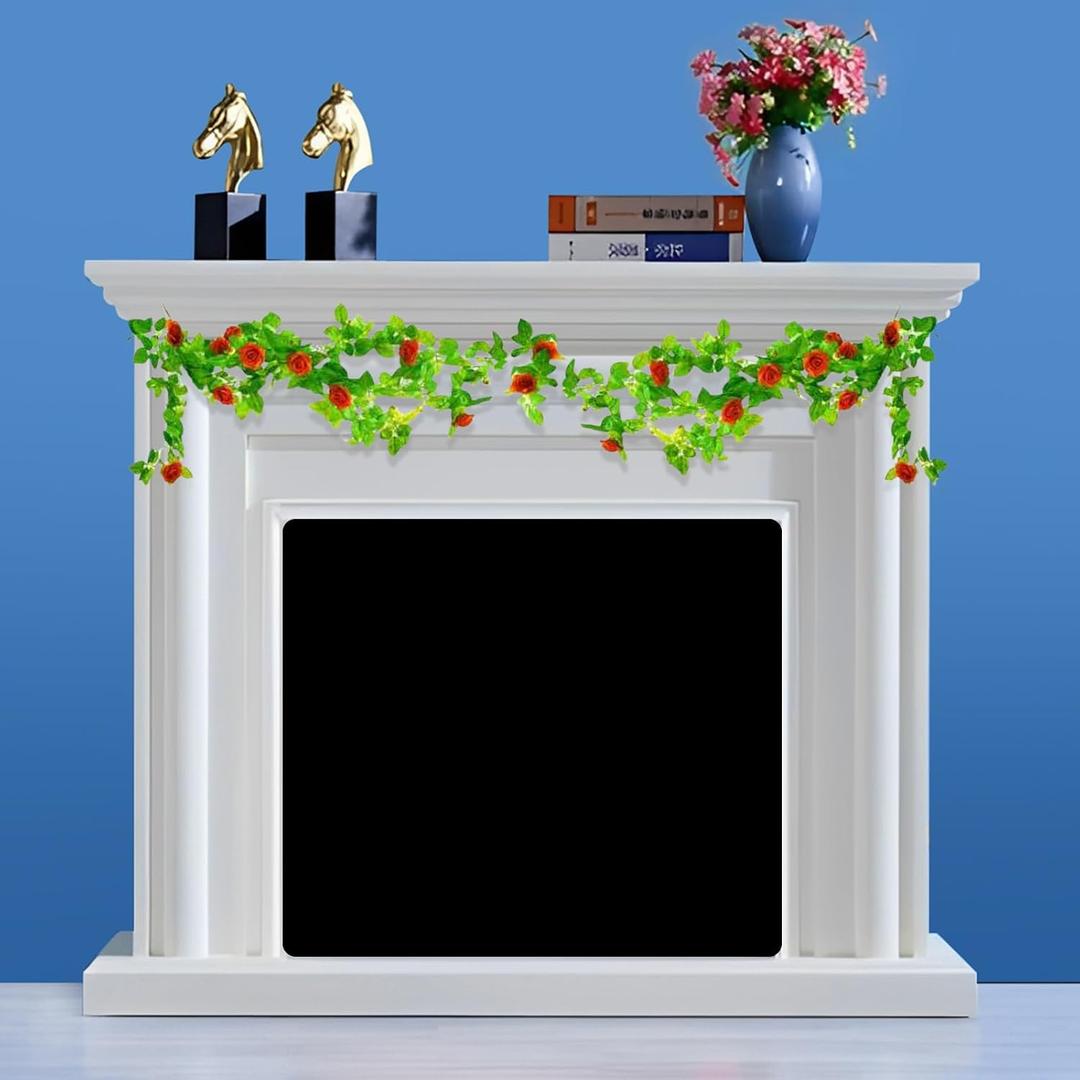 Magnetic Fireplace Cover, Fireplace Draft Stopper with 12 Pieces Strong Magnets, Fireplace Blanket for Heat Loss, Air Blocker for Winter and Summer, 43"x36", Black