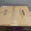 VOLISUN Low Profile Ceiling Fans with Light and Remote,19.7in Fandelier Ceiling Fan with Lights, 3000K-6500K Dimmable Flush Mount LED Fan Light, Black Bladeless Ceiling Fans with Lights for Bedroom