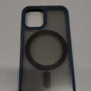 JETech Magnetic Case for iPhone 12 Mini 5.4-Inch Compatible with MagSafe, Translucent Matte Back Slim Shockproof Phone Cover (Blue)