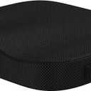 Portable Seat Cushion for Office Soft Memory Foam Seat Cushion Non Slip Bottom with Carry Handle,Washable Cover，Comfortable Coccyx Cushion for Home Office Chair Pad，Car Seat, Wheelchair (Black)