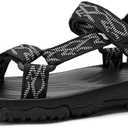 YOCCI Men's Sport Hiking Sandals with Arch Support Lightweight EVA Midsole Outdoor Beach Water Sandal.43