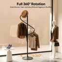 Spiral Rotating Clothing Rack, 360° Spiral Retail Costumer Garment Rack