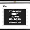 C-Line Stitched Shop Ticket Holders, Both Sides Clear, Open Long Side, 12 x 9 Inches, 25 per Box (49912)