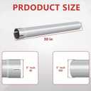 LCGP 5 inch Custom Mandrel Straight Exhaust Pipe, 30" Long, 5" ID/OD Aluminized Steel Exhaust Pipe