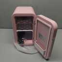 BEICHEN Mini Fridge, 6 Liter/8 Can Skincare Fridge, 110V AC/DC Portable Thermoelectric Cooler & Warmer for Skin Care, Cosmetics, Beverage, Food, Great for Bedroom, Office, Dorm (Pink)