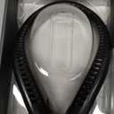 Portable Bladeless Hanging Neck Fans with Screen Display and 5 Speeds Levels, USB Rechargeable, 360 Cooling Wearable Personal Fan for Work Travel Sport Outdoor Black