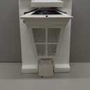 Kemeco ST4311AQ-W Solar Post Light Outdoor, Dusk to Dawn Bright Classic Post Lamps for Patio Yard Gates Deck Pathway Garden Pole Mount (White, Lamp)