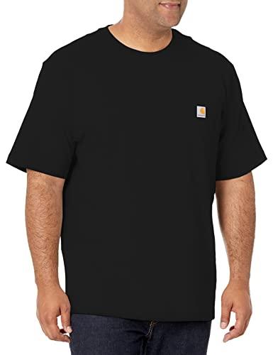 Carhartt Men's Iconic K87 Pocket T-Shirt, Black, X-Large
