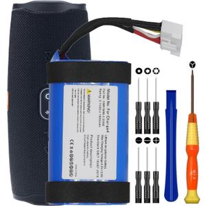 7800mAh 1INR19/66-3 Replacement Battery for JBL Charge 4 Waterproof Bluetooth Speaker Battery lD998 SUN-INTE-118 with Repair Tool Kits